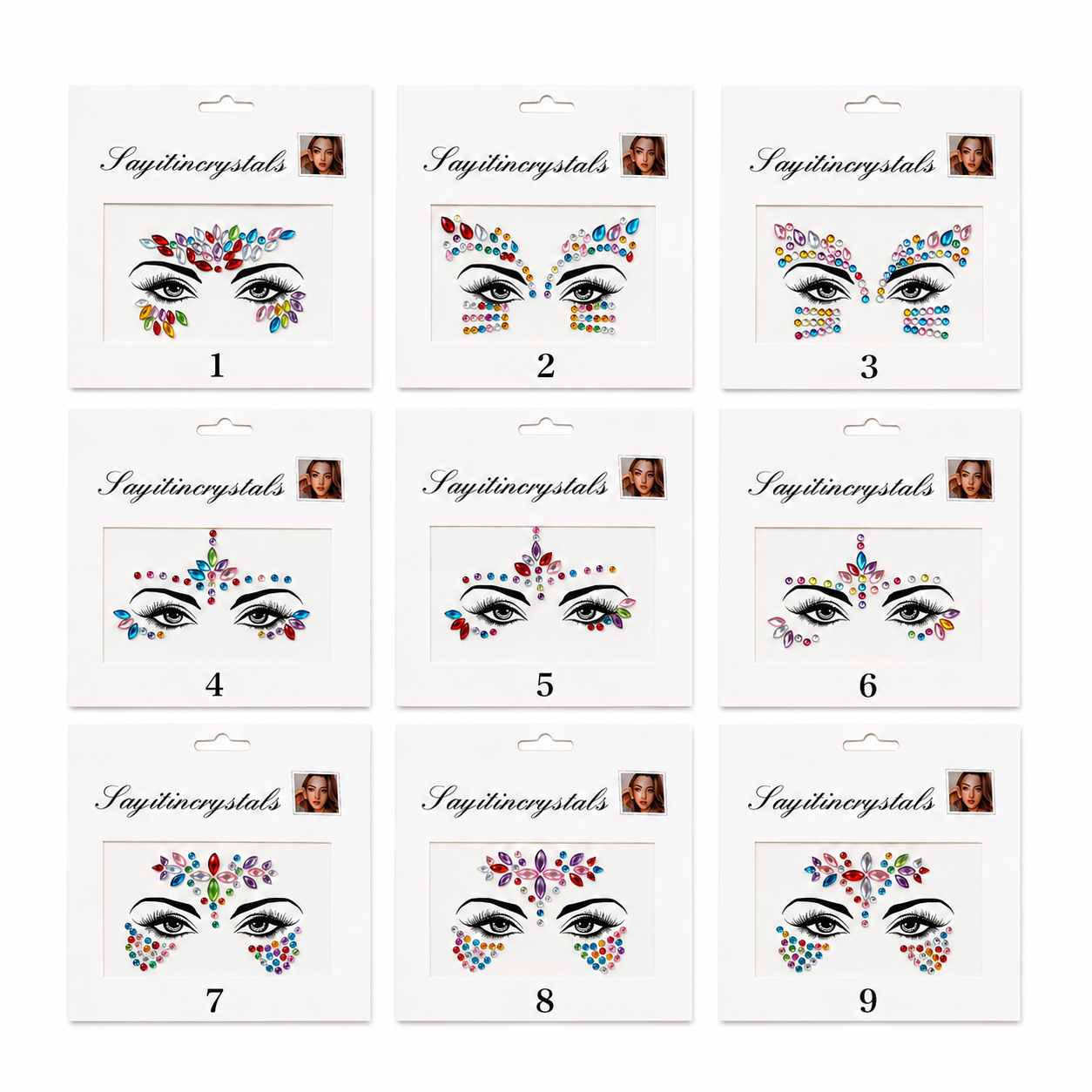 Face Gem Stickers