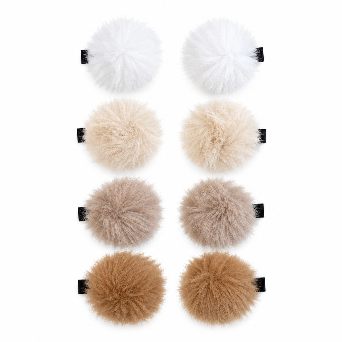 Pom Pom Ball Hair Clips