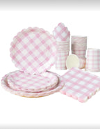 Plaid Plates-Cups-Napkins