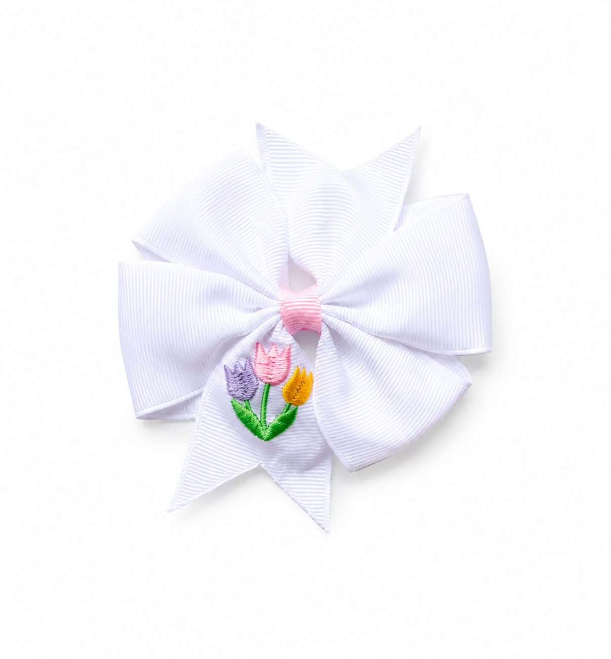 Embroidery Tulip Bow