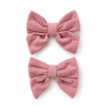 Dotted Bow Hair Clips