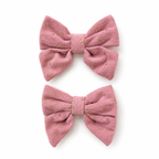 Dotted Bow Hair Clips