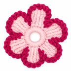 Crochet Flower Hair Scrunchie