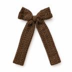 Knit Long Bow Hair Clip