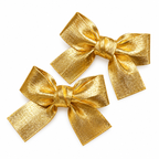 Metallic Bow Hair Clips