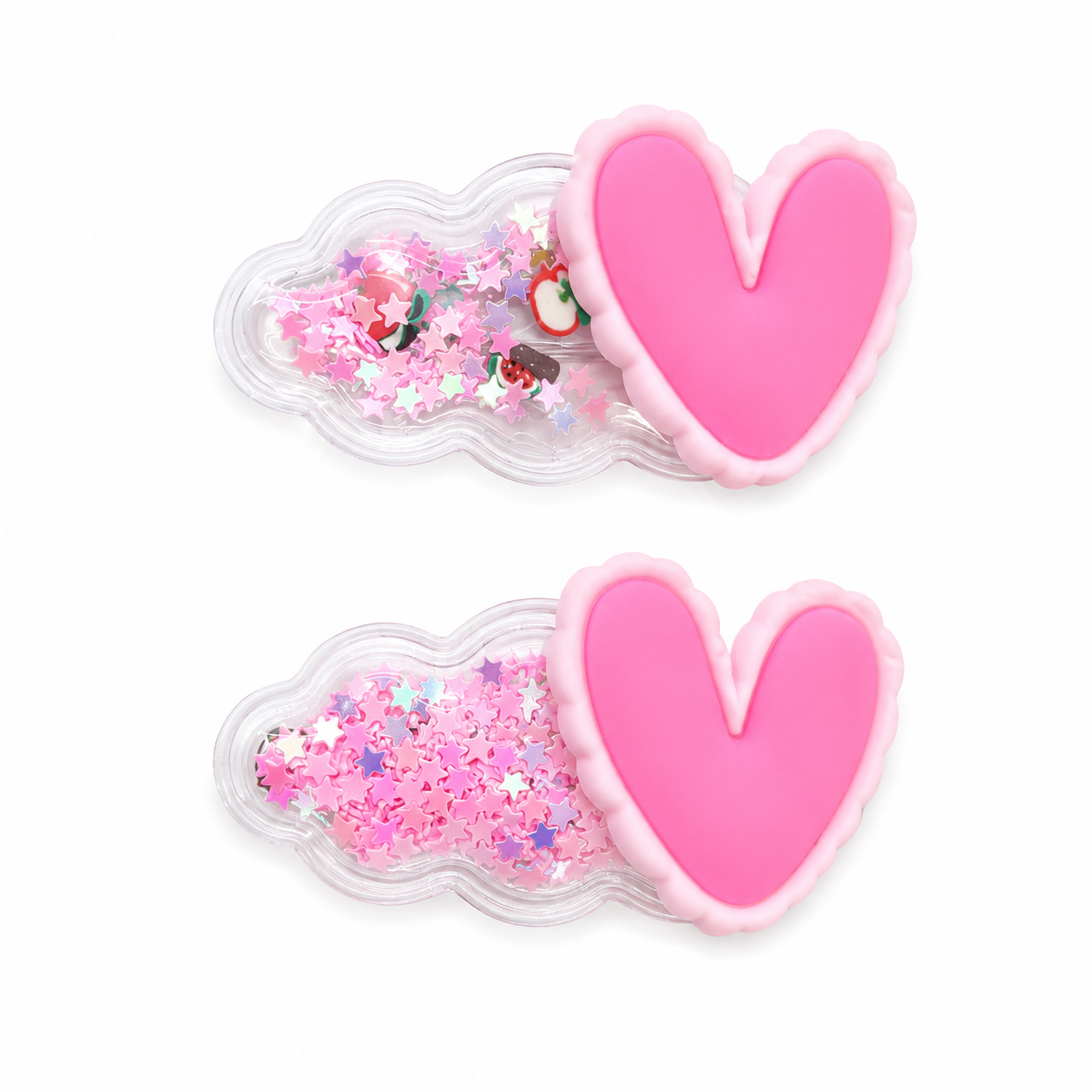Heart Shaker Hair Clips