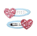 Glitter Heart/Star Hairclips