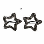 Glitter Big Stars Hair Clips