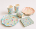 Mermaid 10.5inch Plates- 7inch Plates-Cups-Napckins