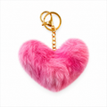 Plush Heart Keychain