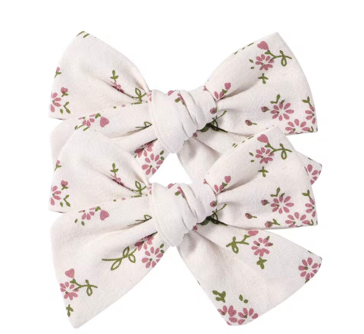 Printed Floral Bow