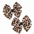 Tiger Bows Hair Clips