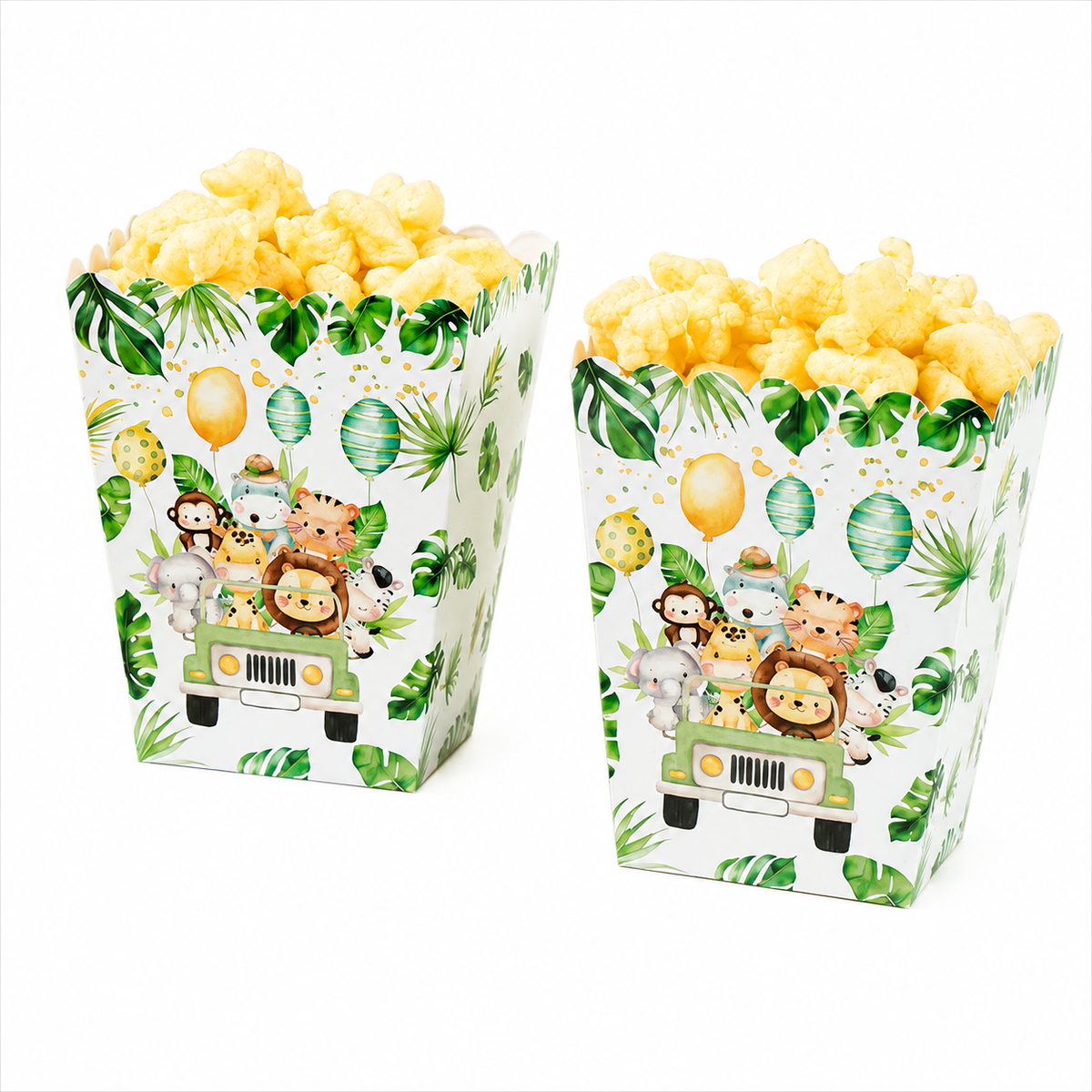 Jungle Animal Popcorn box