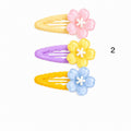 Acrylic Flower Hair Clips