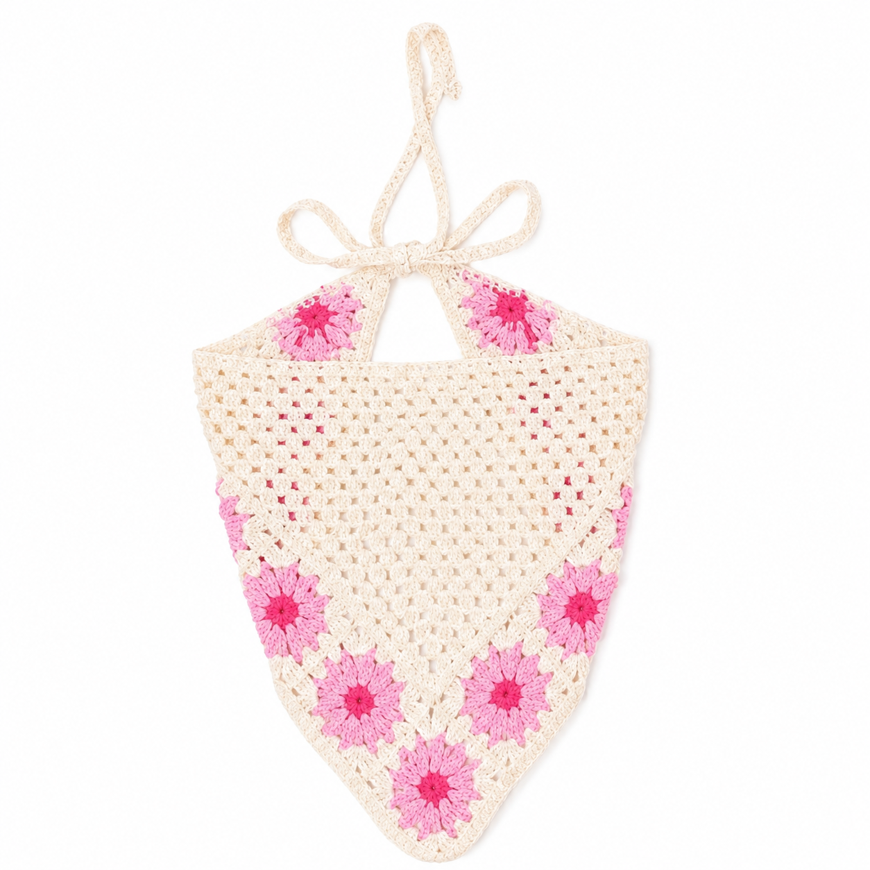 Crochet Daisy Headscarf