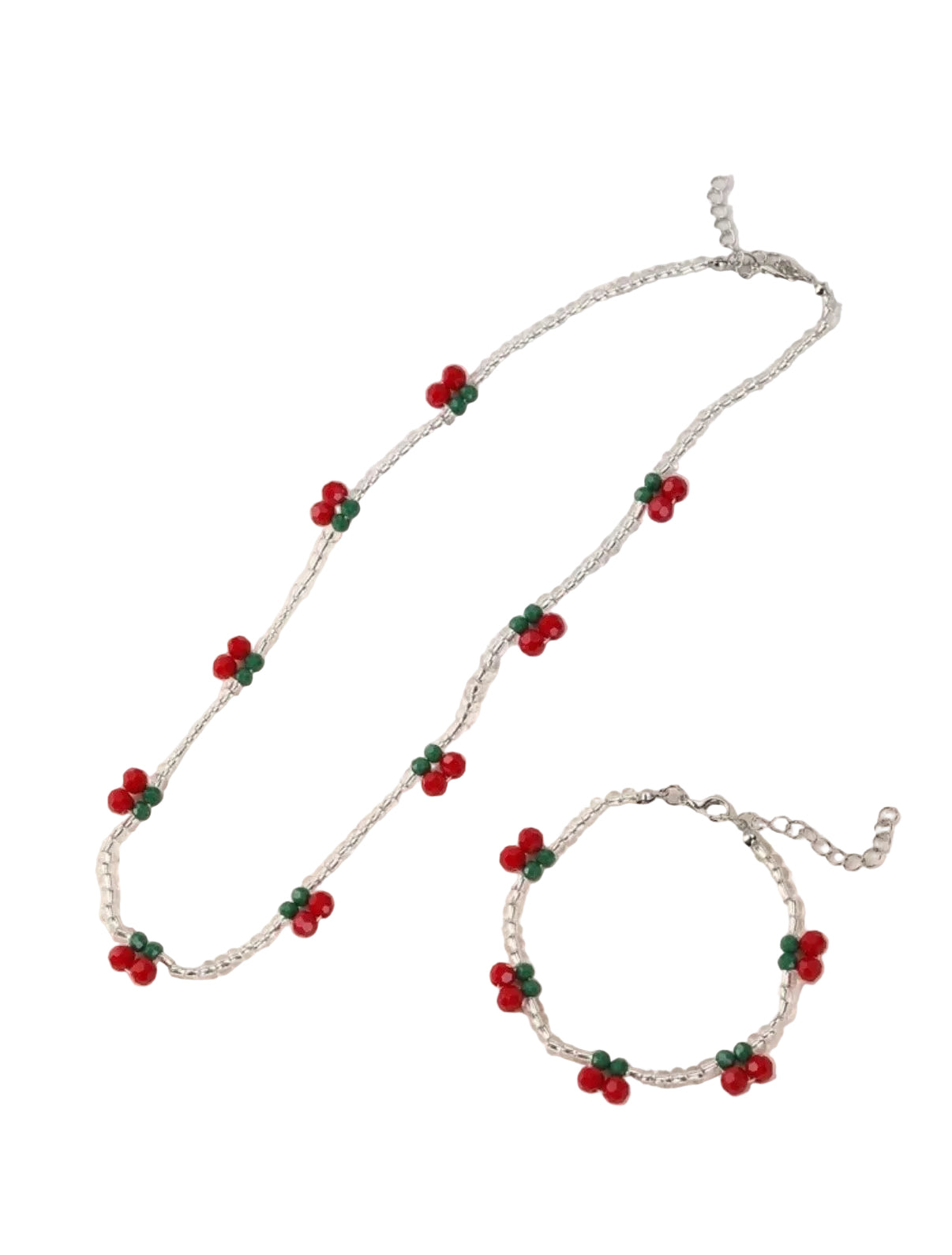 Cherry Necklace and Bracelet