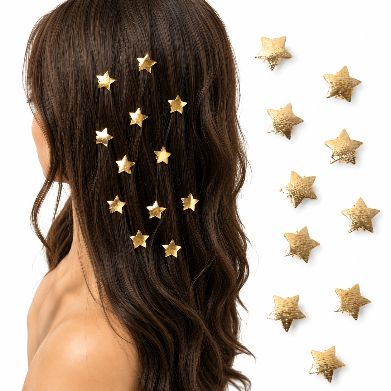 Metal Star Hair Clips