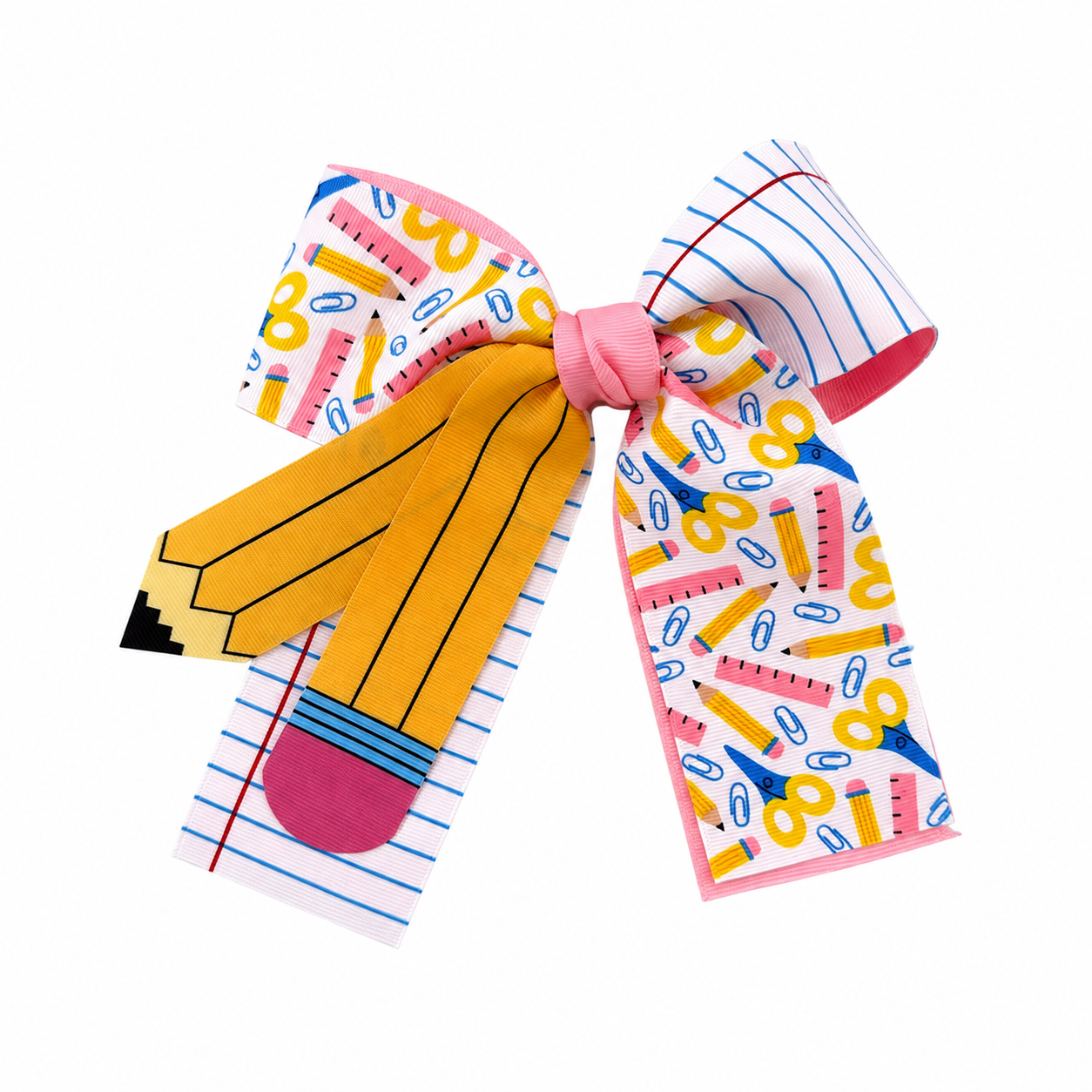 Pencil Long Bow Hair Clip