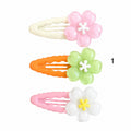 Acrylic Flower Hair Clips
