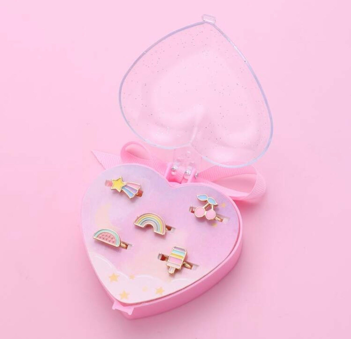 Heart Metal Rings Box
