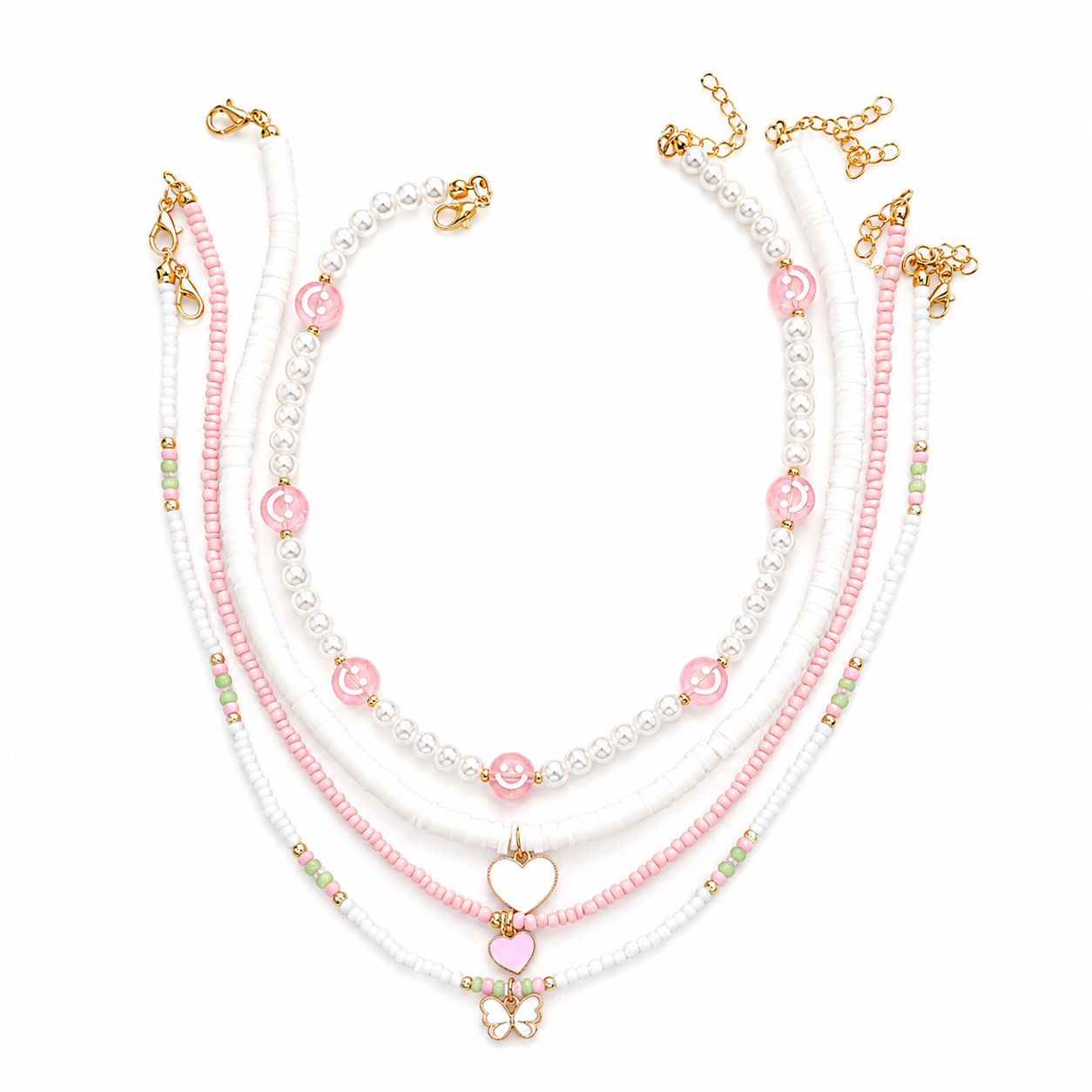 Smiley/Hearts/Butterfly Necklaces