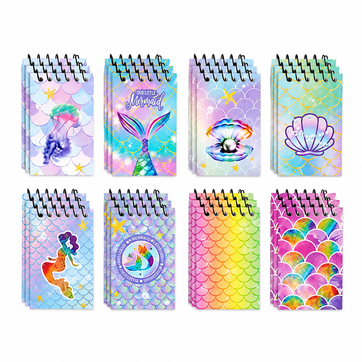 Mermaid Tail Pen and Mini Notebook