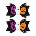 Halloween Boo Bow Hair Clips