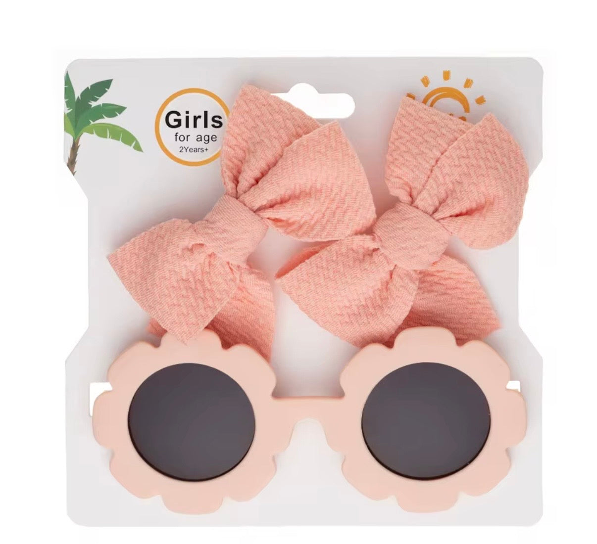 Sunglasses and Bow Hairclips Set