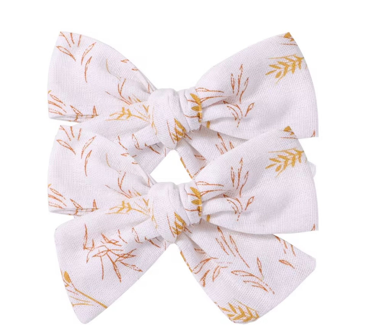 Printed Floral Bow