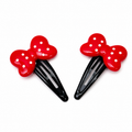 Minnie Mouse Bow Hair Clips