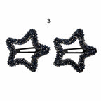 Glitter Big Stars Hair Clips