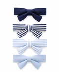 Striped and Plaid Hair Clips