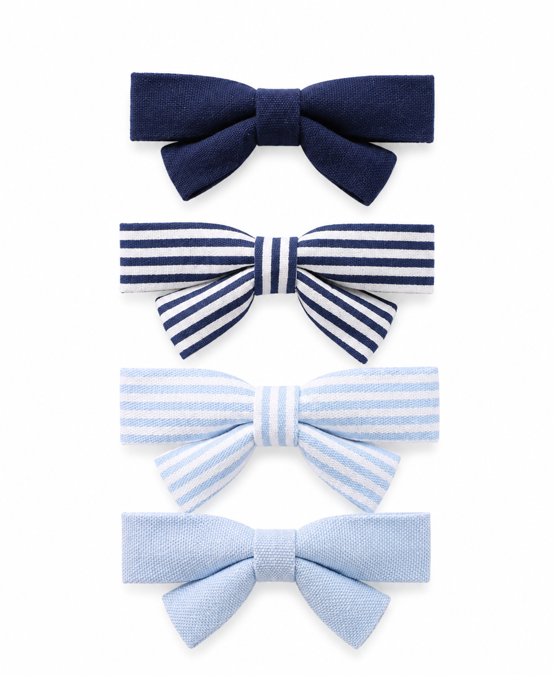 Striped and Plaid Hair Clips