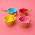 Ice Cream Bowls and Spoons