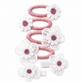 Double Floral Embroidery Hair Pins