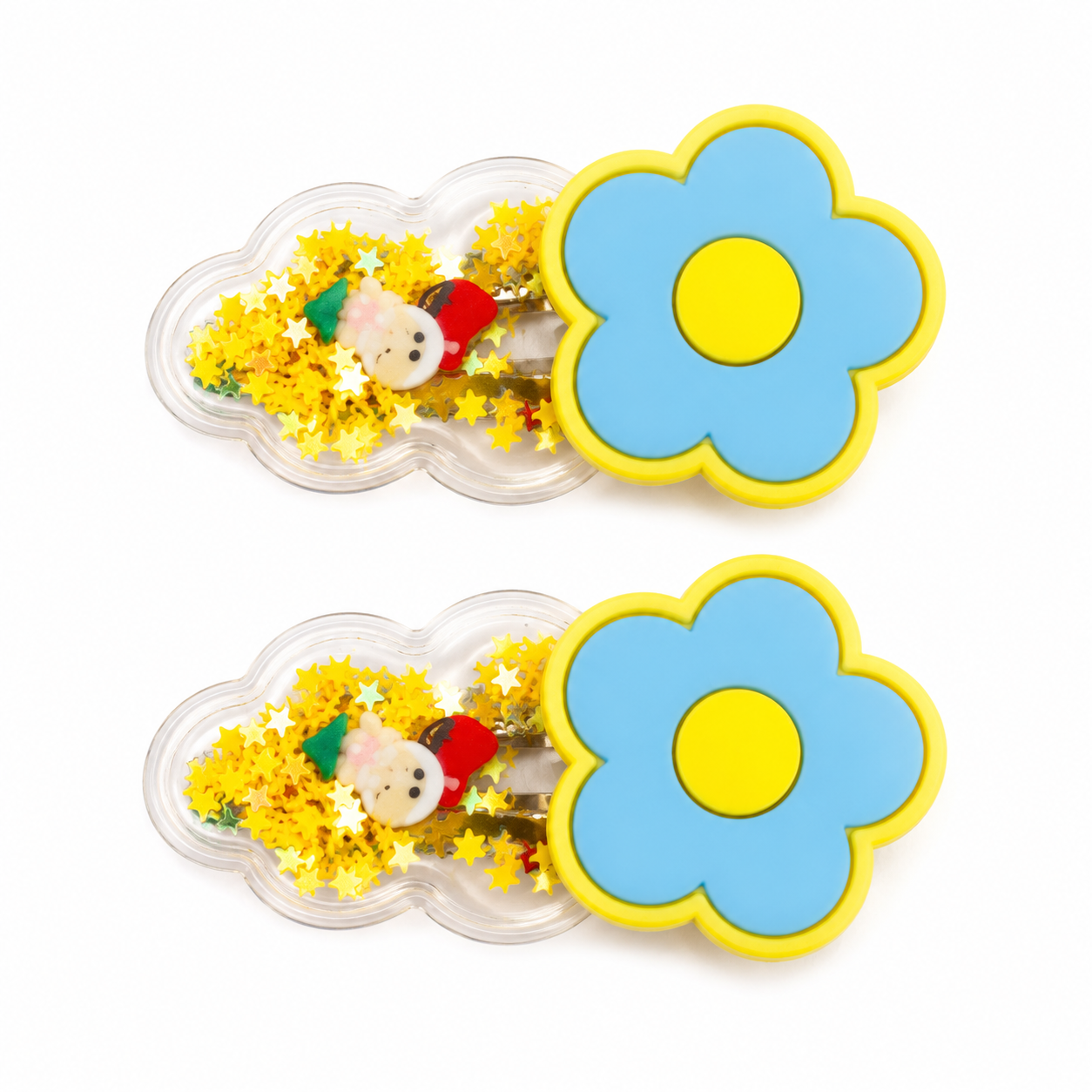 Flower Shaker Hair Clips