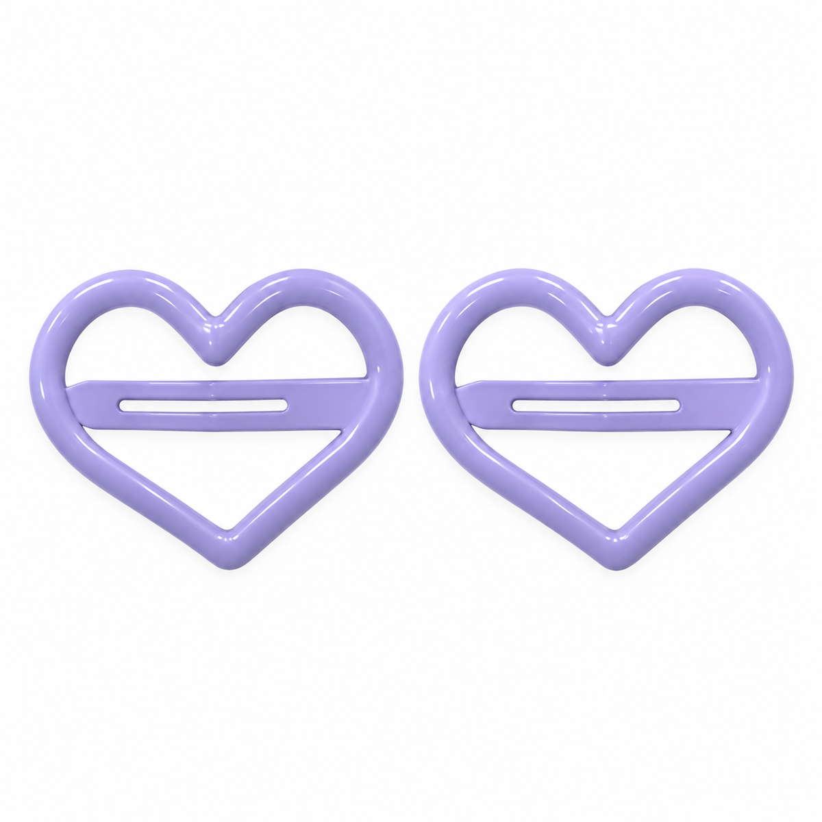 Big Heart Hair Clips