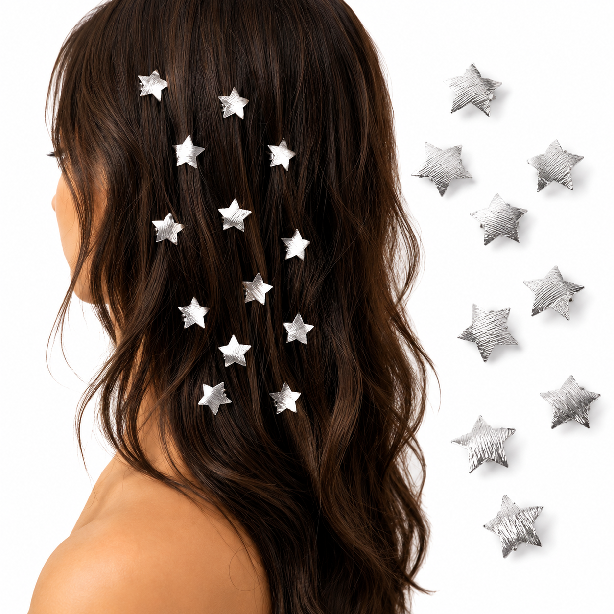 Metal Star Hair Clips