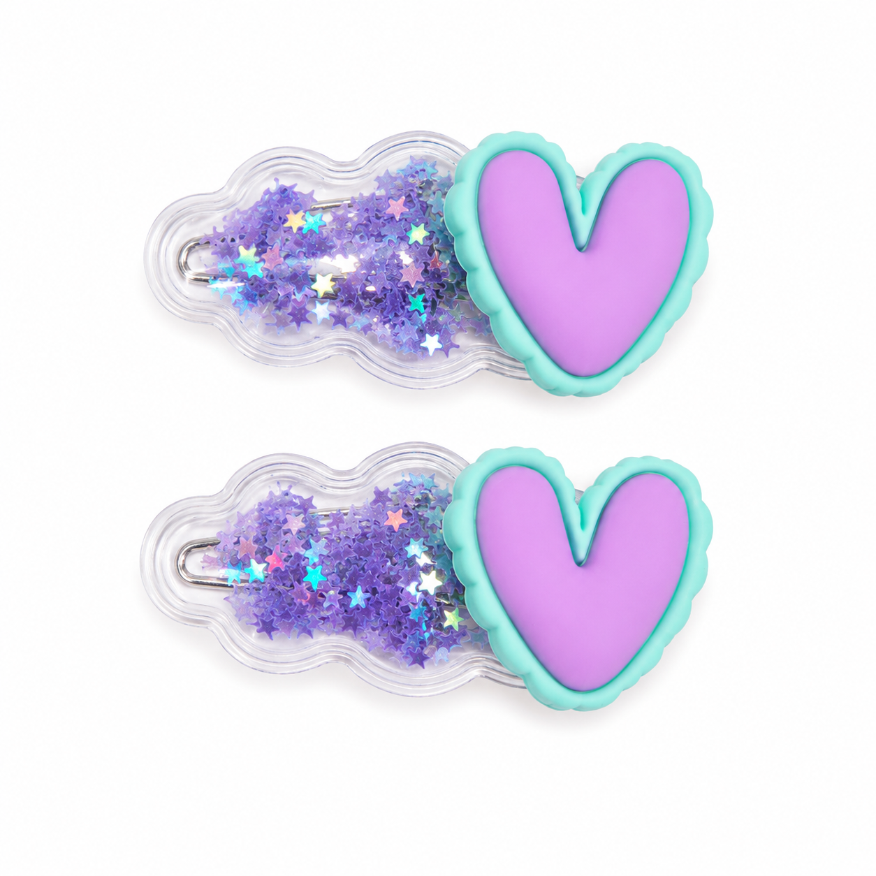 Heart Shaker Hair Clips