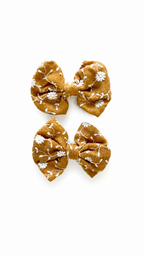 Medium Floral Embroidery Bow