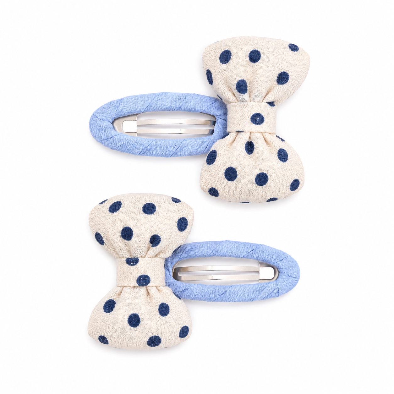 Polka Dot Bow Clips