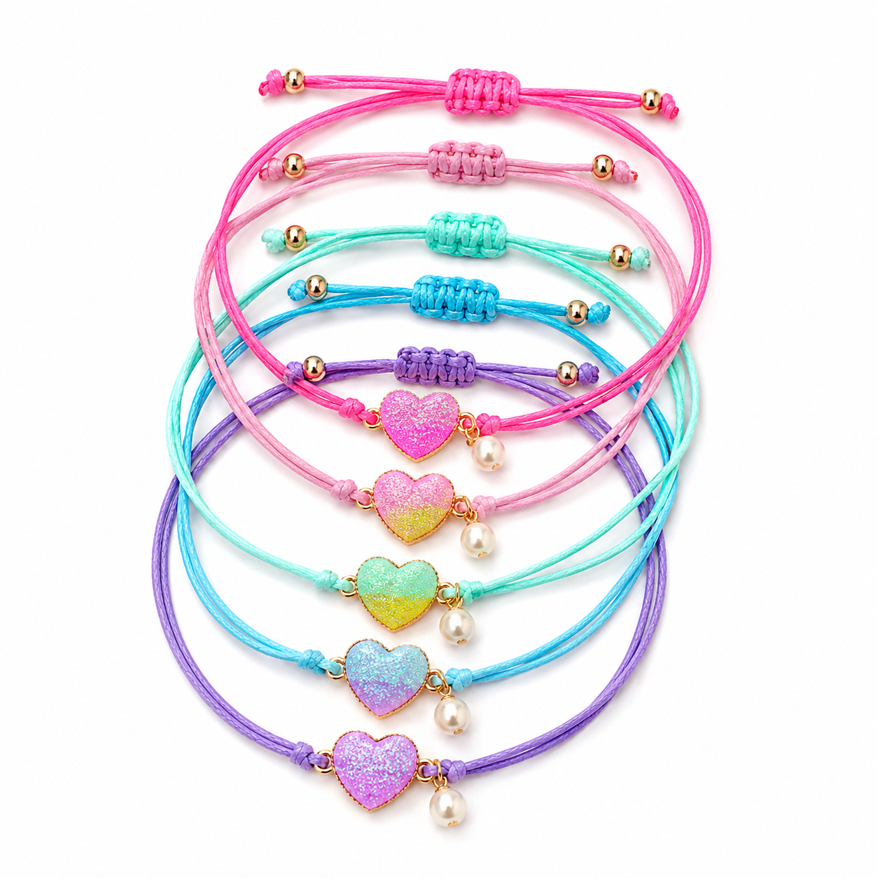 Heart Pearl Bracelets