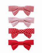 Striped and Plaid Hair Clips