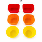 Rectangle, Square, & Round Silicone Lunch Box Divider