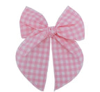 Cotton Plaid Big Bow