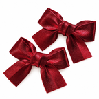 Metallic Bow Hair Clips