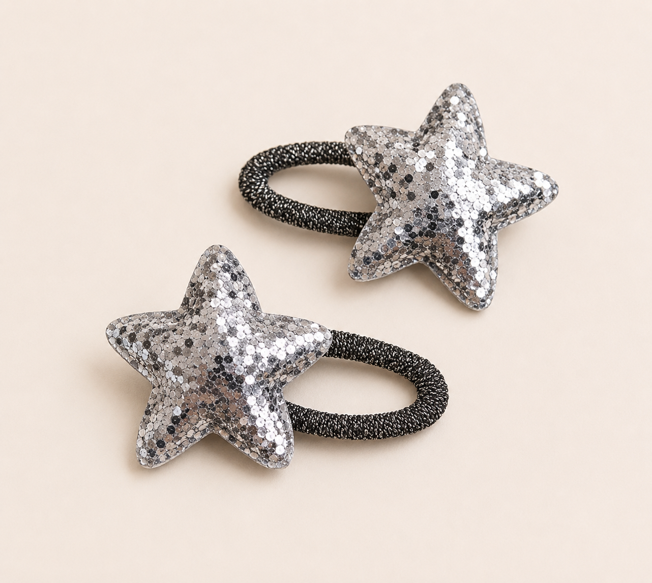 Glitter Big Star Hairclips