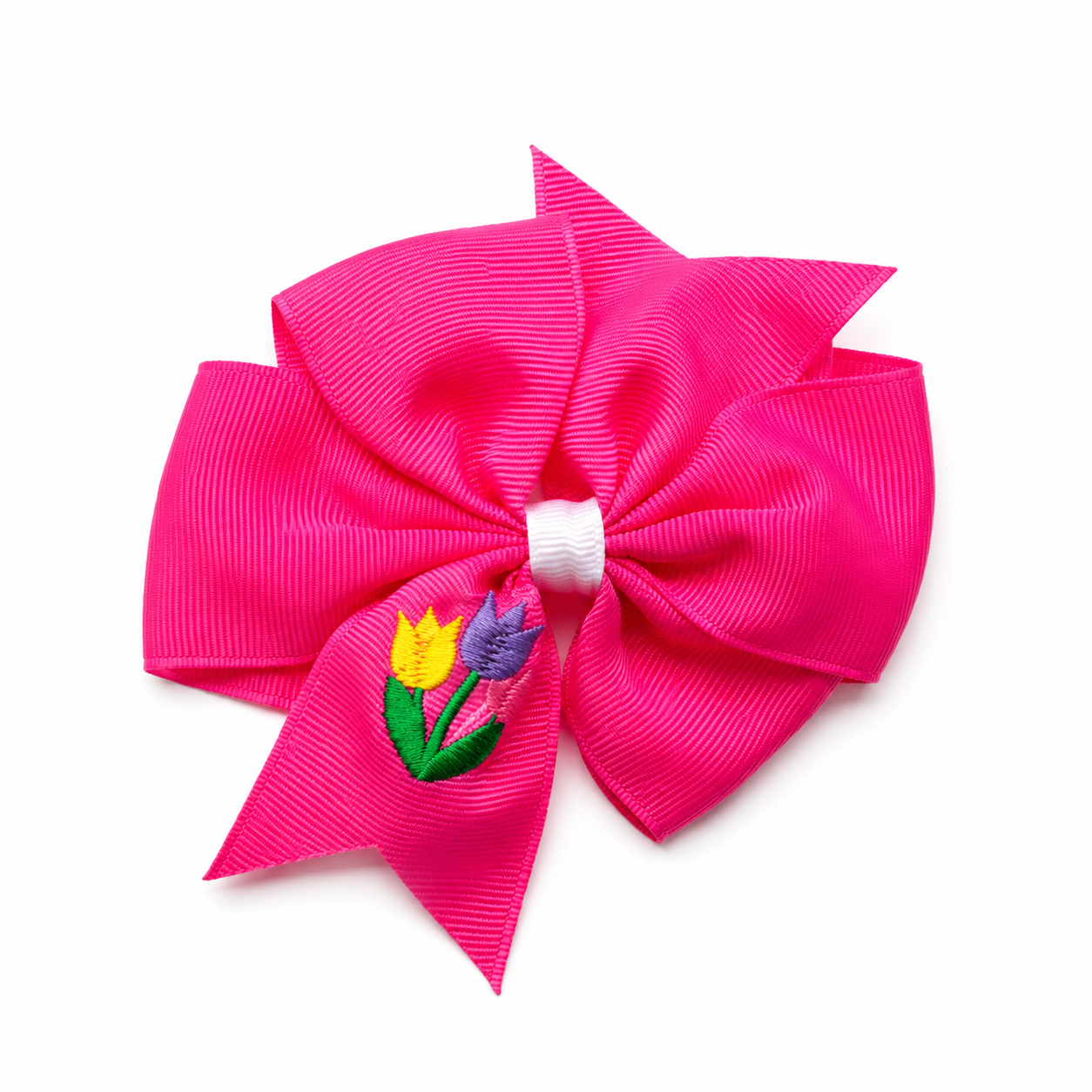 Embroidery Tulip Bow