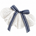 Plaid Lace Bow Hair Clip