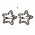 Glitter Big Stars Hair Clips